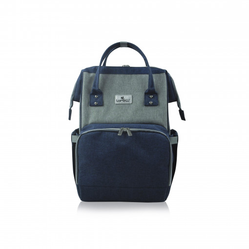 Rucsac accesorii bebelusi Tina, multiple compartimente, Blue & Grey