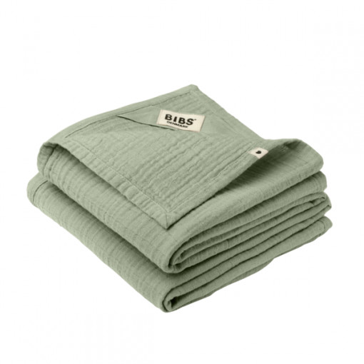 BIBS - Set de 2 museline 70x70 cm, Sage