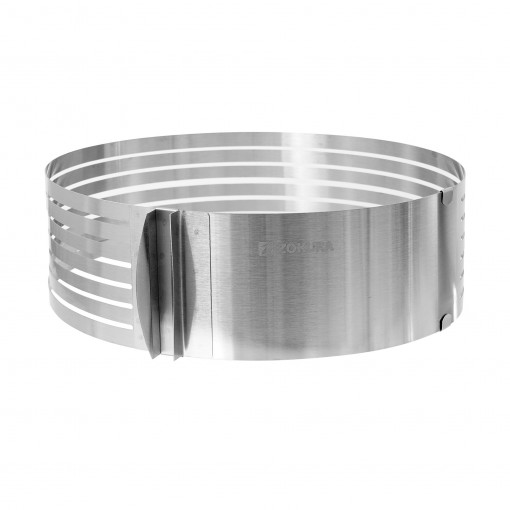 Inel feliator reglabil pentru blat tort, inox, 15/20x8,5cm - Zokura