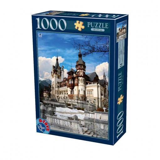 Puzzle Castelul Peleș ziua - Puzzle adulți 1000 piese - Imagini din România