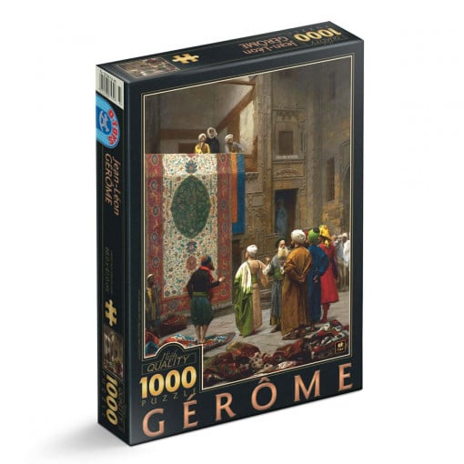 Puzzle Jean-Léon Gérôme - Puzzle adulți 1000 piese - Carpet Merchant in Cairo