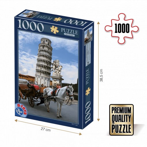 Puzzle Turnul din Pisa - Puzzle adulți 1000 piese - Locuri Celebre