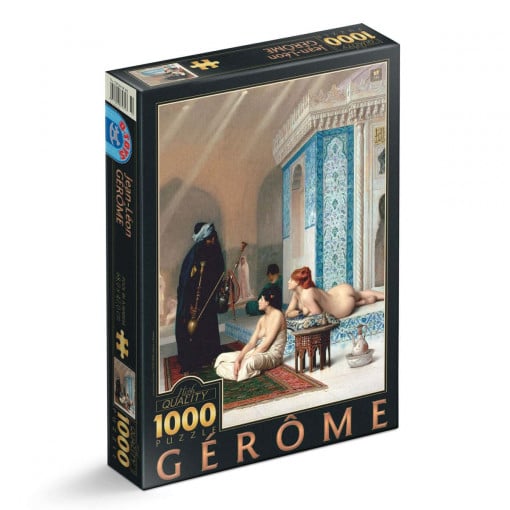 Puzzle Jean-Léon Gérôme - Puzzle adulți 1000 piese - Pool in a Harem