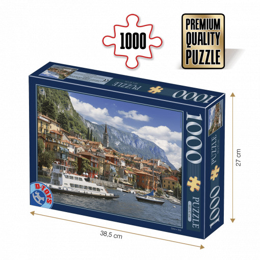 Puzzle Lacul Como, Italia - Puzzle adulți 1000 piese - Peisaje de zi