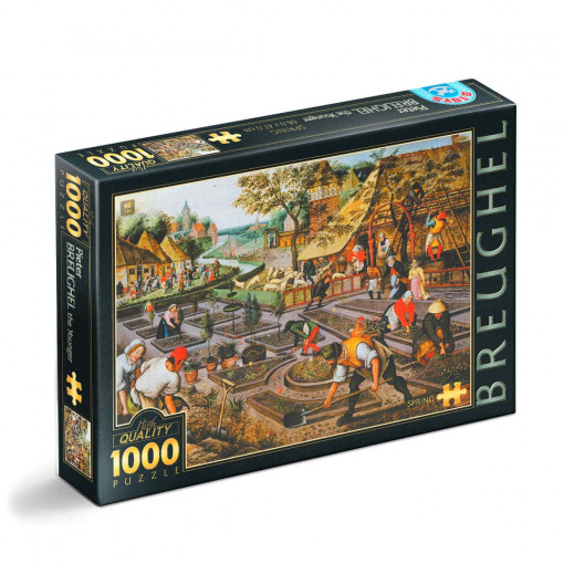 Puzzle Pieter Brueghel cel Tânăr - Puzzle adulți 1000 Piese - Spring /Primăvara