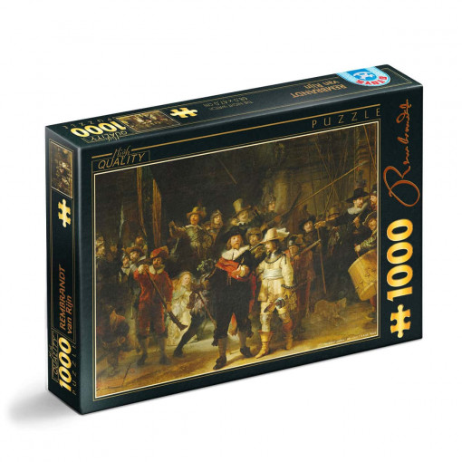 Puzzle Rembradt van Rijn - Puzzle adulți 1000 piese - The Night Watch