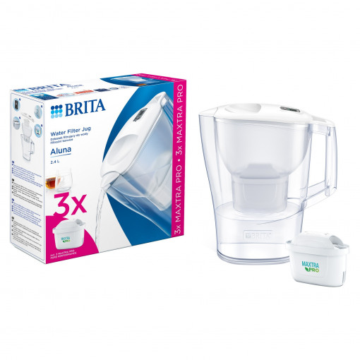 Starter pack BRITA Aluna 2,4 L (white) + 3 filtre Maxtra PRO - Img 1