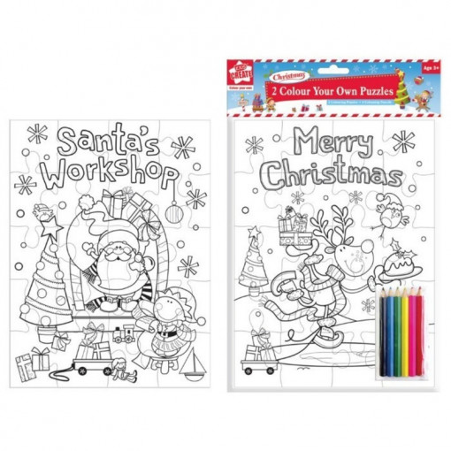 Kids Create - Set creativ Coloreaza propriul puzzle