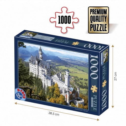 Puzzle Castelul Neuschwanstein - Puzzle adulți 1000 piese - Locuri Celebre