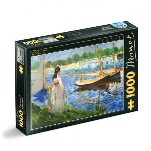 Puzzle Édouard Manet - Puzzle adulți 1000 piese - The Banks of the Seine at Argenteuil