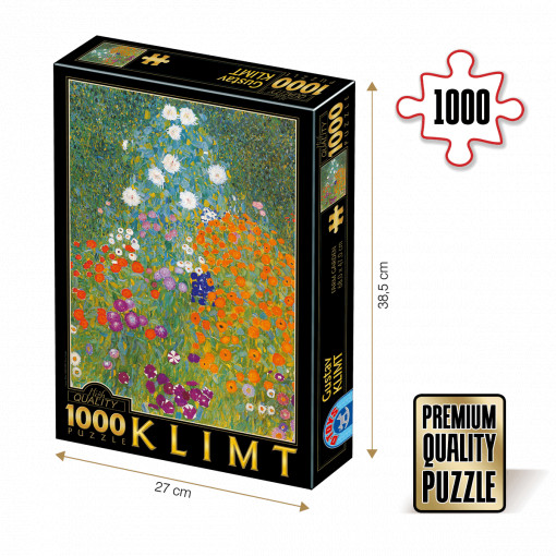 Puzzle Gustav Klimt - Puzzle adulți 1000 piese - Farm Garden