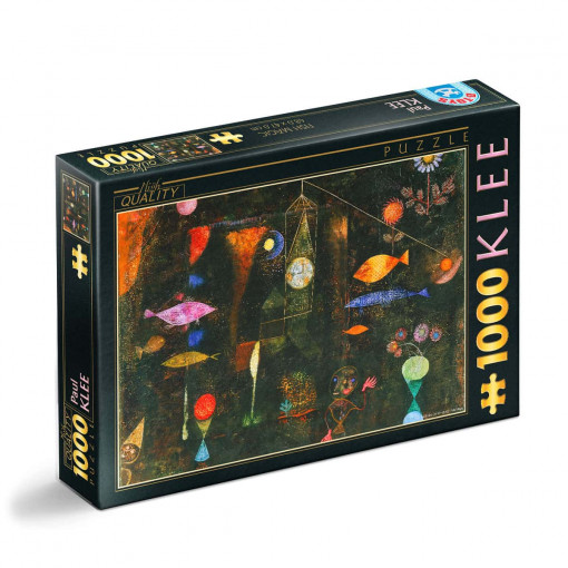 Puzzle Paul Klee - Puzzle adulți 1000 piese - Fish Magic /Magia peștilor