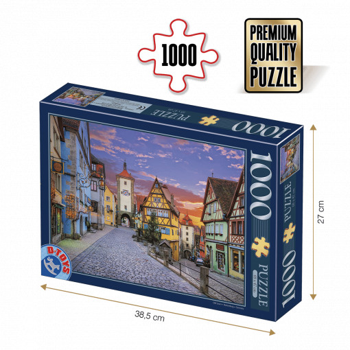 Puzzle Rothenburg, Germania - Puzzle adulți 1000 piese - Peisaje de zi