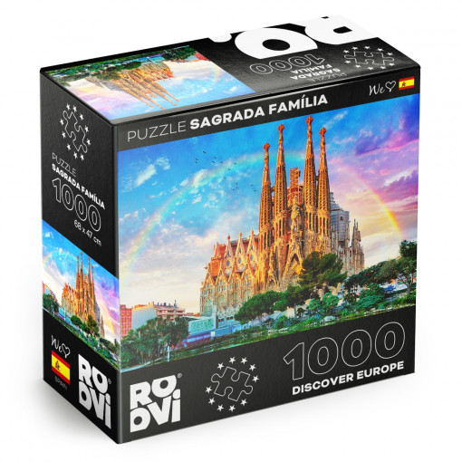 Puzzle Sagrada Familia, Barcelona, Spain - Puzzle adulți 1000 piese - Discover Europe