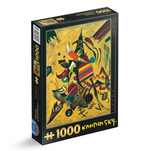 Puzzle Wassily Kandinsky - adulți 1000 piese - Points/Puncte