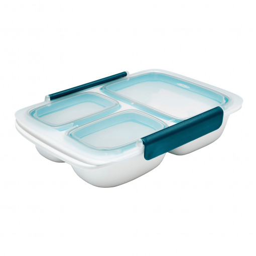 Caserola, cu 3 compartimente, plastic, 26,7 x 18,4 cm, "Prep&Go" - OXO