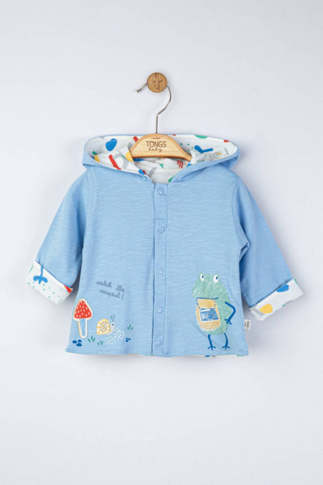 Jacheta subtire pentru copii Detective, Tongs baby (Culoare: Galben, Marime: 9-12 luni)
