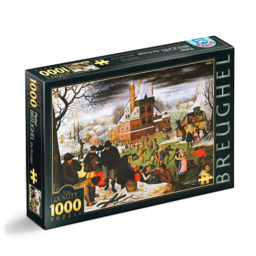 Puzzle Pieter Brueghel cel Tânăr - Puzzle adulți 1000 Piese - Winter/Iarna