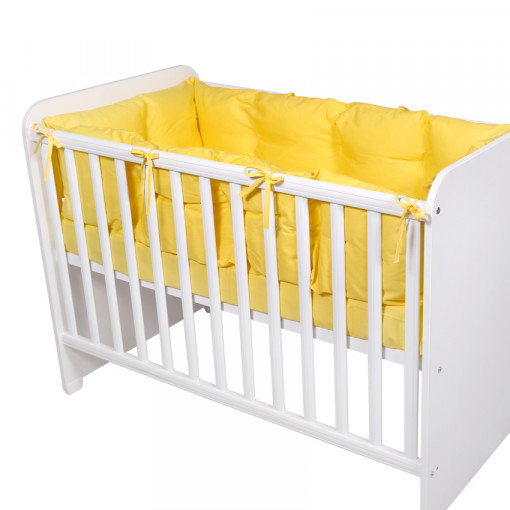Set protectii laterale pentru pat 4 piese, 60x120 cm, Yellow