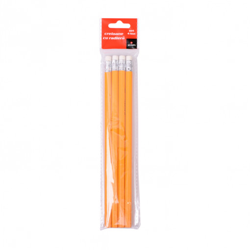Creioane Cu Radiera Kunst 19x3x1 cm 0.023 kg creion tehnic de inalta calitate galben