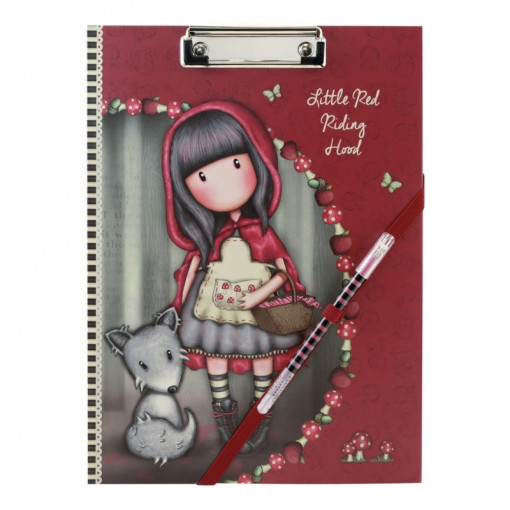 Gorjuss Clipboard cu planificator - Little Red Riding Hood