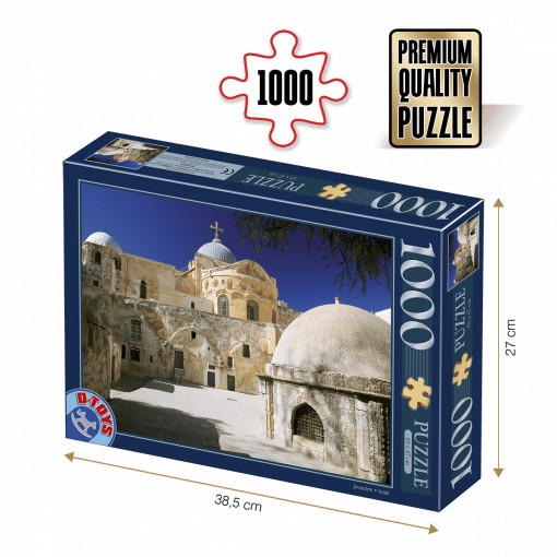 Puzzle Biserica Sfântului Mormânt, Ierusalim - Puzzle adulți 1000 piese - Locuri Celebre