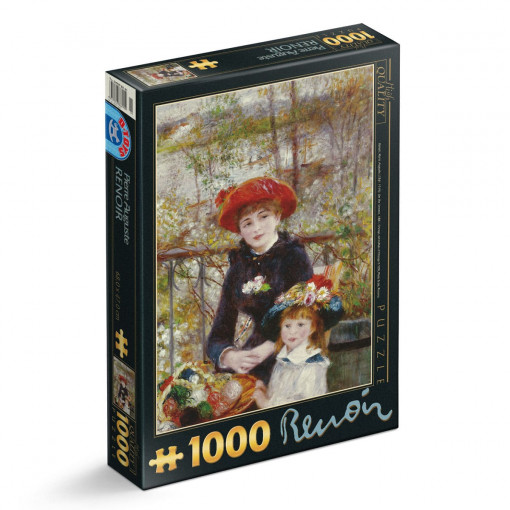 Puzzle Pierre-Auguste Renoir - Puzzle adulți 1000 piese - Two Sisters (On the Terrace)