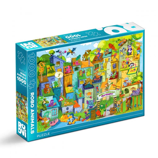 Puzzle Robo Animals - Puzzle adulți 1000 piese