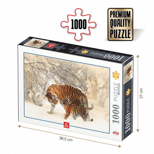 Puzzle Tigri - puzzle adulți 1000 piese - Animal puzzle