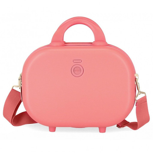 Geanta cosmetice fete, ABS Enso Bonjour, coral, 29x21x15 cm