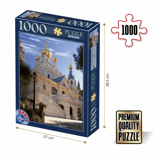 Puzzle Biserica Maria Magdalena, Ierusalim - Puzzle adulți 1000 piese - Locuri Celebre