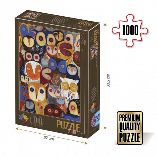 Puzzle Kürti Andrea - Puzzle adulți 1000 piese - Owls / Bufnițe