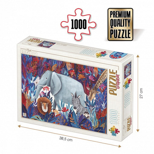 Puzzle Kürti Andrea - Puzzle adulți 1000 piese - Tropical - Animale exotice