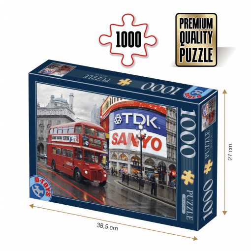 Puzzle Piccadilly Circus London - Puzzle adulți 1000 piese - Peisaje de Noapte