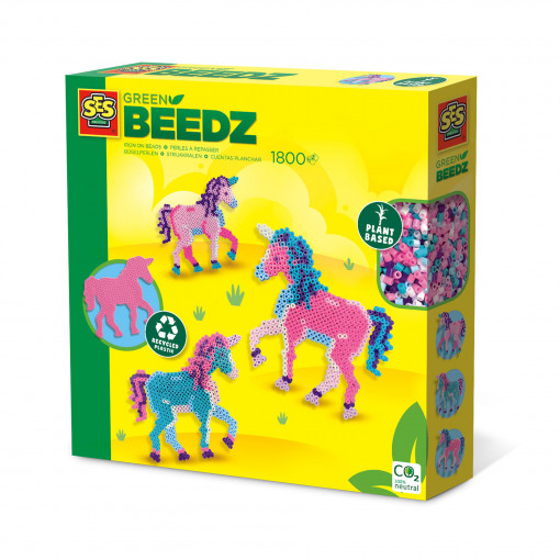 Set creativ Green Beedz – Margele de calcat Unicorn