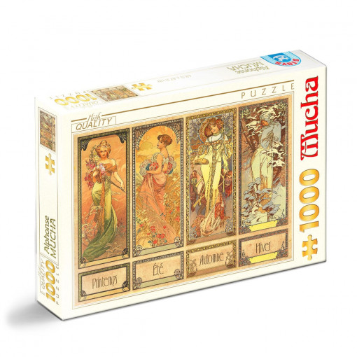 Puzzle Alphonse Mucha - Puzzle adulți 1000 piese - Seasons 2/Anotimpuri
