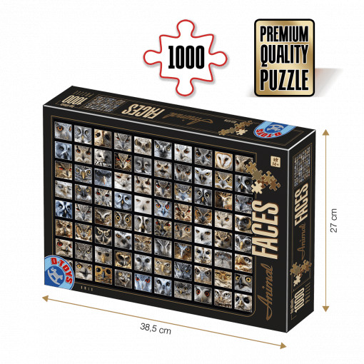 Puzzle Animal Faces - Owls/Bufnițe Puzzle adulți 1000 piese