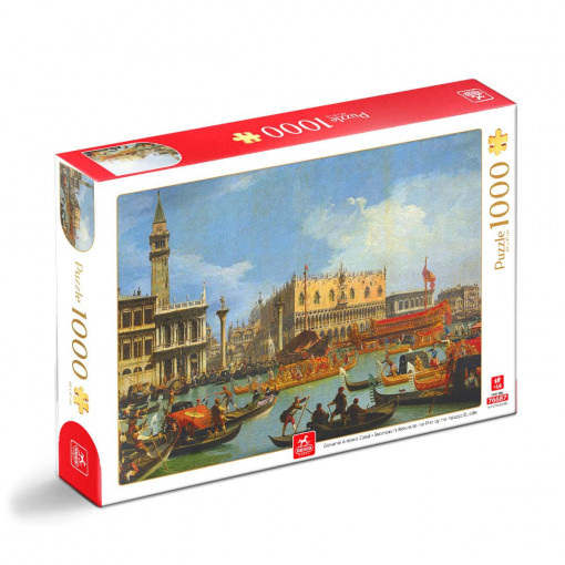 Puzzle Giovanni Antonio Canal - Puzzle adulți 1000 piese - Bucentaurs Return to the Pier by the Palazzo Ducale