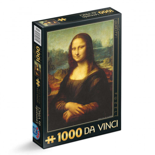 Puzzle Leonardo da Vinci - Puzzle adulți 1000 piese - Mona Lisa