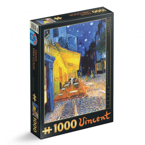 Puzzle Vincent van Gogh - Puzzle adulți 1000 piese - Café Terrace at Night