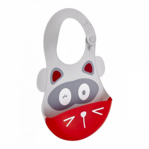 Baveta BabyJem din silicon Soft Baby Bib (Culoare: Galben)