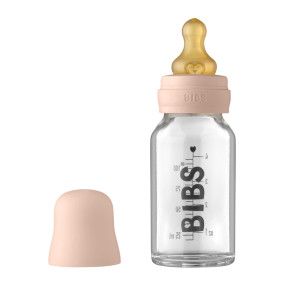 BIBS - Set complet biberon din sticla anticolici, 110 ml, Blush - Img 1