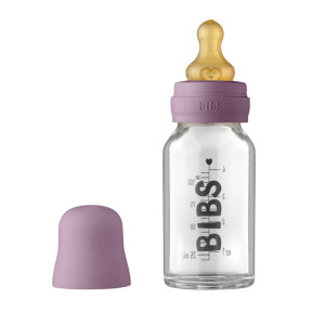 BIBS - Set complet biberon din sticla anticolici, 110 ml, Mauve - Img 1