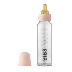 BIBS - Set complet biberon din sticla anticolici, 225 ml, Blush - Img 1