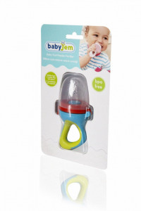 Dispozitiv de hranire din silicon BabyJem Fruits and Vegetables (Culoare: Multicolor)