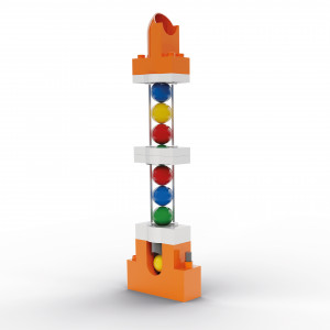 Jucarie copii Marble Run Hubelino - extensie lift pentru bile (24 piese) - Img 1