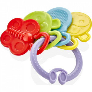 Jucarie dentitie Rattle Teether BabyJem (Culoare: Verde)