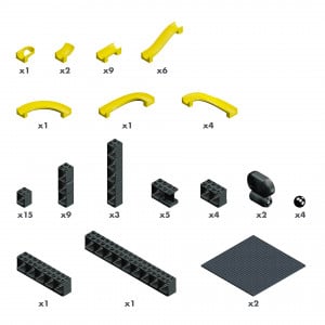 Jucarie Marble Run Pi tunuri magnetice Hubelino (70 piese) - Img 2