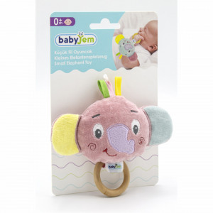 Jucarie pentru bebelusi BabyJem Elephant Toy (Culoare: Roz)