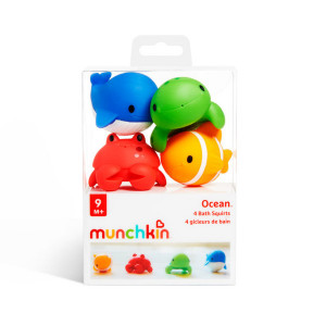 Munchkin Set Jucarii De Baie, 4 Buc., Ocean, 10L+ - Img 4